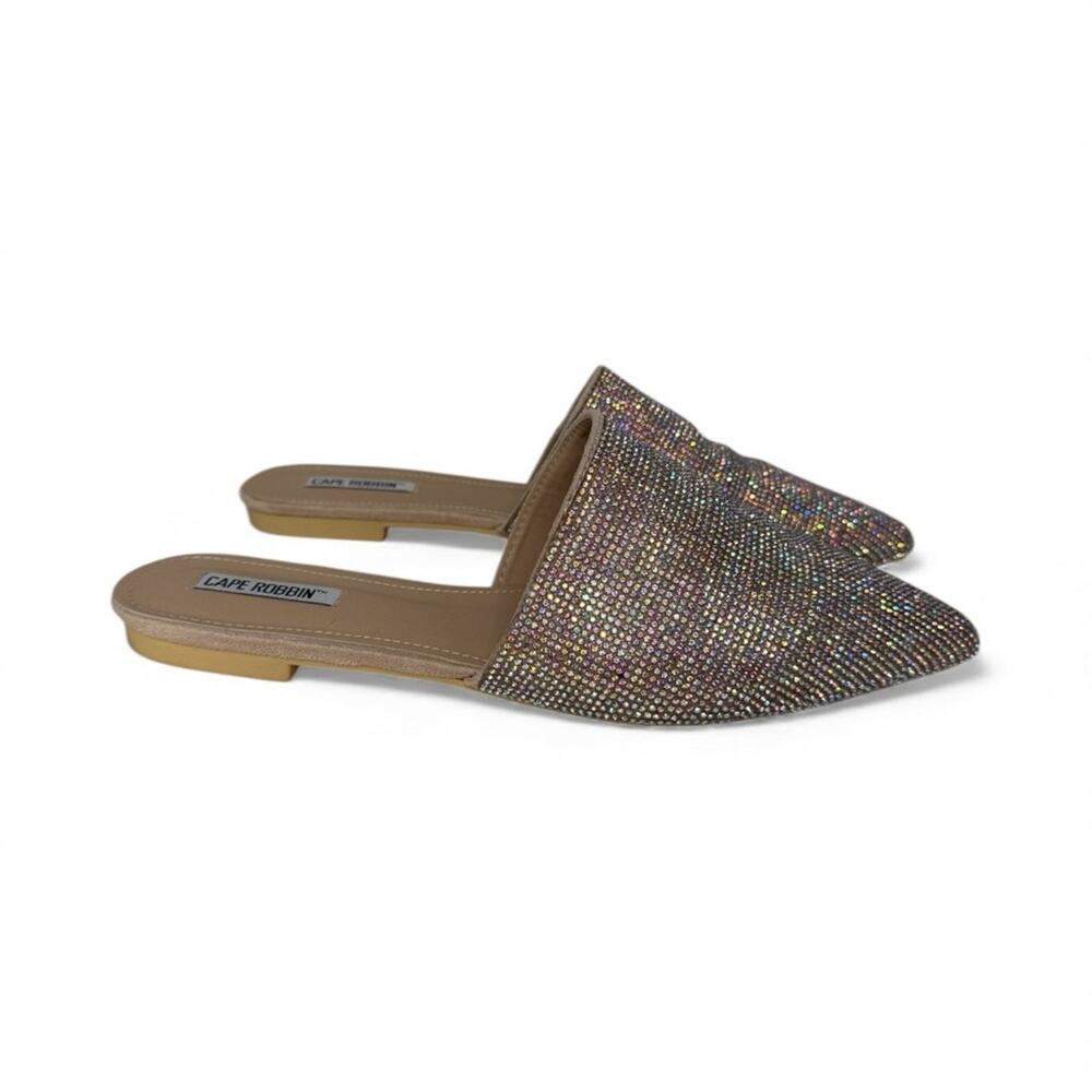 Cape Robbin Women's “Glamorous” Mules - Rhinestone - Picture 2 of 5